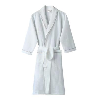 China Breathable Super Comfortable Solid Color Cotton Turkish Hotel Bathrobe for sale