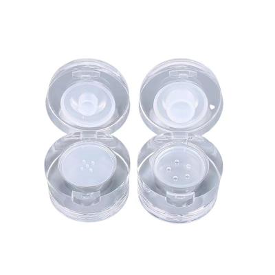 China Factory Price Cosmetic Wholesale Cosmetic Acrylic Loose Powder Container With Sifter for sale