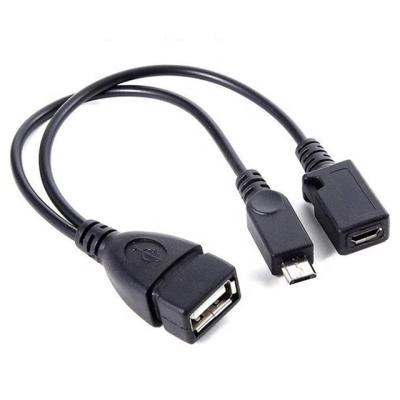 China Mobile Phone Micro USB Y Cable OTG Type for sale