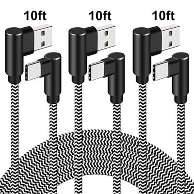 China Camera USB 3.0 90 Degree USB Type C Fast Charging Charger Cable For Samsung for sale