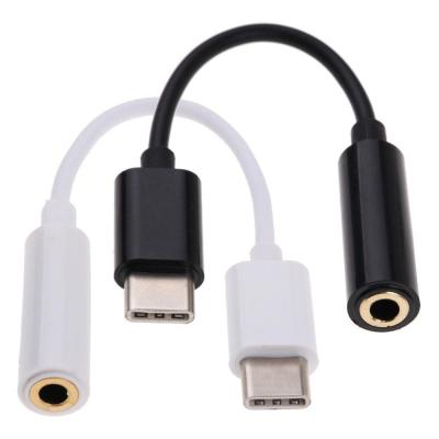 China Camera USB C Adapter Type C to 3.5mm Jack Earphone Headphone Aux Audio Cable. USB for sale