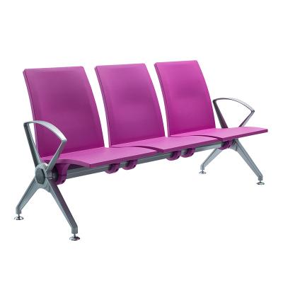 China Modern 3 Seater Waiting Area Chair Public Airport Hall Waiting Chair For Passenger Terminal for sale