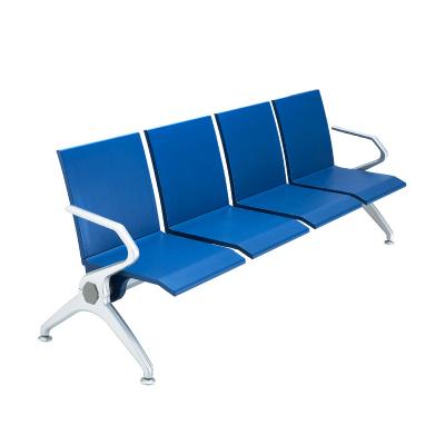 China Modern Polyurethane Padding Chair For Airport Waiting Room Chairs 3 Seat Metal Lounge Bench for sale