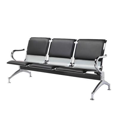 China Cheap Modern Office Metal Waiting Room Chairs Hospital And Medical Lounge Bench 3 Seat Vinyl Waiting Room Chairs for sale