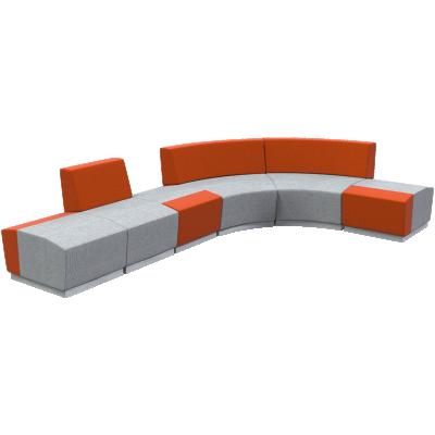 China Hot sale office room furniture modular sofa set colorful modular sofa sectional living room for reception and lobby for sale