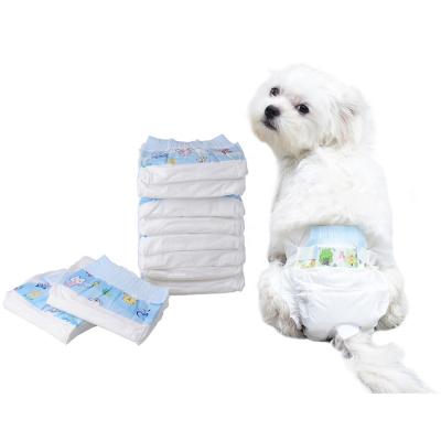 China Soulucid Stocked Soft Disposable Dog Diapers Pet Nappies Diaper For Dog Daipers for sale