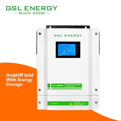 China Solar Power System Home GSL 3kw 24vdc 220V/230V/240V Hybrid Solar On-Off Grid Inverter for sale