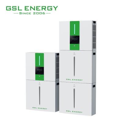 China Commercial /Industrial /UPS GSL System /Utility Grid /Solar Energy System IP65 Waterproof All In One 6Kw Solar Inverter With 20Kwh 10Kwh 48V Lithium Ion Battery Scalable Module Solar System for sale