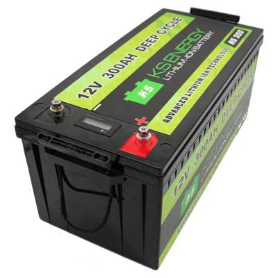 China Home Appliances Deep Cycle Lifepo4 Battery Pack 12V 300Ah Lithium Ion Battery for sale