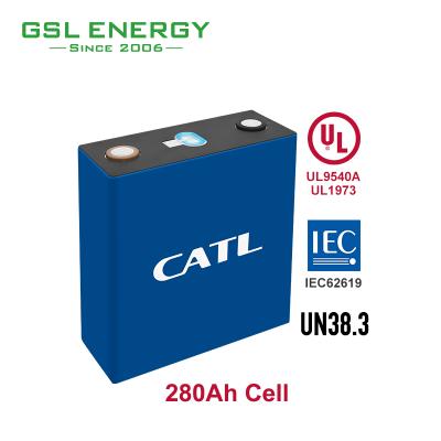 China Battery Energy Storage System Power CATL 280AH Lifepo4 Lithium Ion Battery Rechargeable Prismatic Cells 3.2V for Power Use EV and Solar System for sale