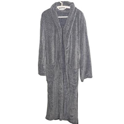 China Low Price Custom Made Winter Microfiber Plush Fluffy Warm Breathable Bathrobe QUICK DRY for sale