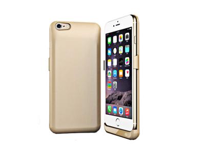 China Gold 5800mah Power Bank External Backup Battery Cover For Iphone 6 Plus Charger Case for sale