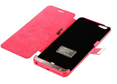 China Red Leather Back Up Battery Charger 5800MAH For Iphone 6 Plus for sale