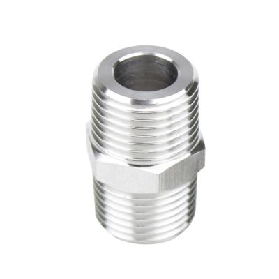 China Hose Lines Connect High Quality Stainless Steel Ss304 Gasoline Filter Thread Joint Adapter 1/2