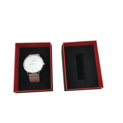 China Handmade High-end Special Paper Watch Cover Watch Box Cover Jewelry Packaging Box Medium Storage for sale