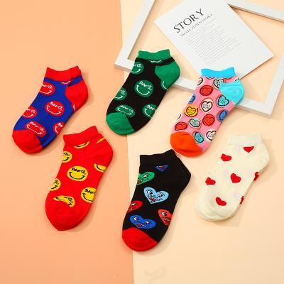 China Antibacterial Mens Summer Funny Socks Cotton/15% Comfortable Combed Happy Polyamide Low Cut Socks for sale