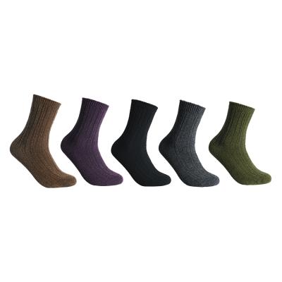 China New Antibacterial Thick Wool High Quality Classic Business Knock Solid Color Autumn Winter Warm Socks For Men Large Size for sale