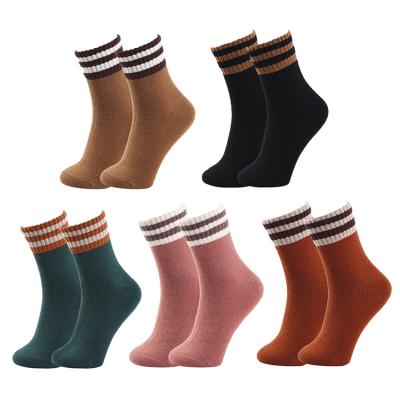 China Wholesale Custom High Quality Antibacterial Wool Socks Women Crew Winter Socks For Sale for sale