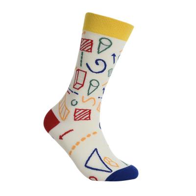 China Factory Antibacterial Low Price China Unisex African Worsted Cotton Dress Print Socks Colorful Funny Cartoon Whale Pattern Cotton Socks for sale