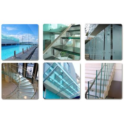 China 13.52mm Cut to Size Security Flat Toughened Laminated Glass for Claro Vidrio Laminado for sale