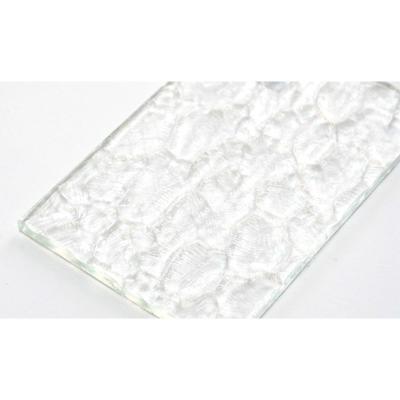 China Patterned Glass Customized Hot Melt Cast Art Decorative Fusing Art Glass Float Glass for sale