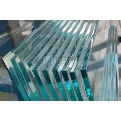 China American Standard Thick Laminate Safety Glass with Flat Polished Edge and Thick Glass for sale