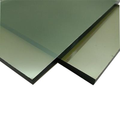 China Float Glass Brown Reflective Tempered Glass Sheets Toughened Glass Panels SGS Certified for sale