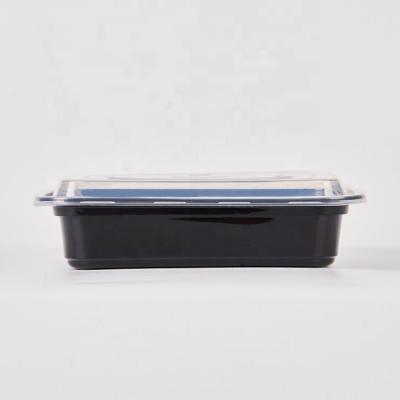 China High Quality Thermal Freshness Preservation Rectangle 1000ml PP Organic Plastic Bento Boxes For Fast Food for sale