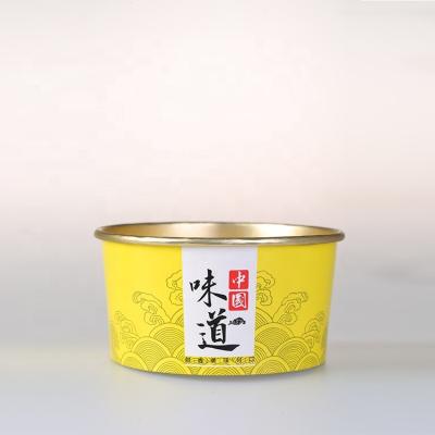 China Freshness Preservation Meal Lunch Take Out Box Fried Rice Noodles Disposable Aluminum Foil Bowl With Cover for sale