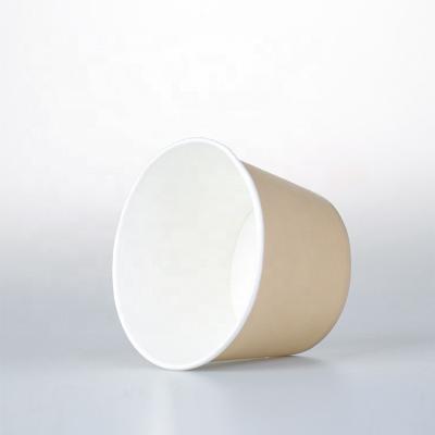 China Freshness Preservation Multi Size Paper Rolls 1000 ml Custom Double Wall Kraft Paper Pail for sale