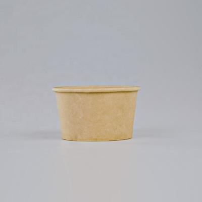 China 2023 Freshness Preservation China Paper Cups Food Packaging Containers Customized Kraft Paper Cup Cardboard Cup 450ml Packaging for sale