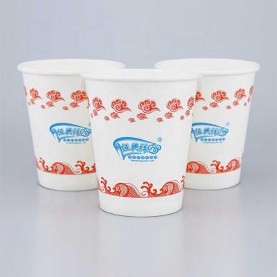 China Factory price disposable cheap custom paper cup production line tea paper cup for hot drinks for sale