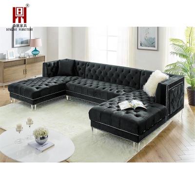 China Dingzhi Tufted Furniture Living Room Modern Sofa Cama Sectional Sofa Set Design Couch Living Room for sale