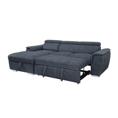 China Foldable L Shape Storage Sofa Bed Foldable Couch Divano Letto Sofa Set Furniture Living Room Sectional Sofas for sale