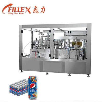 China Aluminum Canned Food Production Line Herble Green Black Ice Tea Canning Equipment zu verkaufen