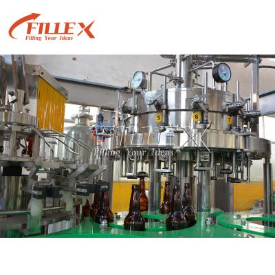 中国 Glass Bottle Beer Fill Machine Controlled By Advanced Programmable PLC 販売のため