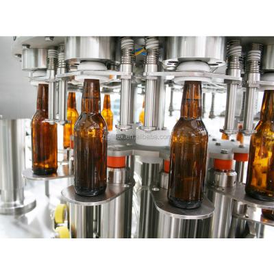 China Full Set Automatic Beer Filling Machine High Productivity Capping Equipment à venda