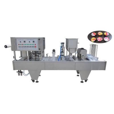 중국 Automatic Cup Filling Machine Fruit Jam Chocolate Sauce Sealing Equipment 판매용