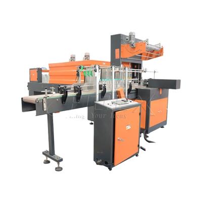 China Automatic Linear Type PE Film Heating Shrinker Wrapper Bottle Packaging Machine à venda