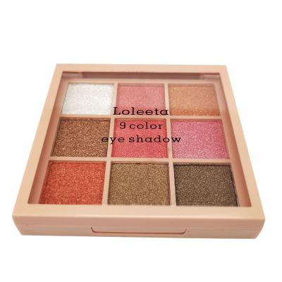 China 9 Color Eye Makeup Cosmetic Glitter Waterproof Eyeshadow for sale