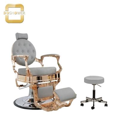 China Beaty Barber Shop Furniture Barber Chair Barber Shop With Gray And Gold Barber Chair For Barber Chairs Wholesale Vintage for sale