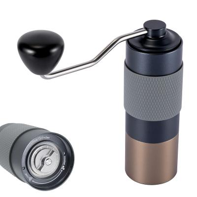 China PORTABLE Stainless Steel High Precision Dismountable Handle Portable Adjustable Camping Manual Coffee Grinder Burr for sale