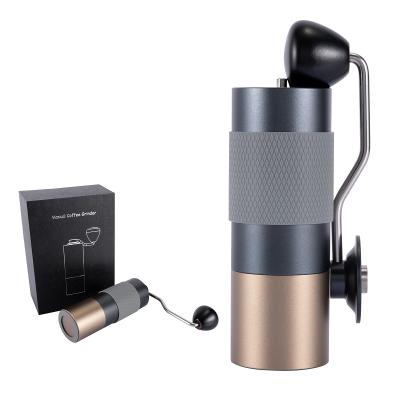 China Portable The New Customization Burr Coffee Bean Hand Portable Exquisite Aluminum Alloy Adjustable High-precision Conical Grinder for sale