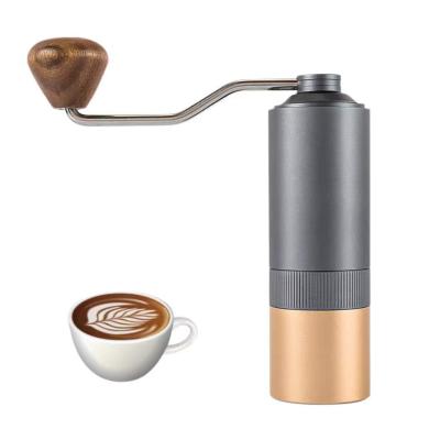 China Hot Selling Portable High Quality Professional Stainless Steel Burr Manual Coffee Bean Grinder Handheld Home Indoor Kitchen for sale