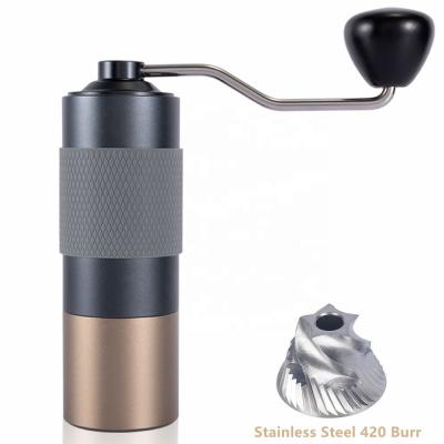 China WITH LID Big Hand Coffee Manual Adjustable Manual Grinder Grinder COVER OEM ODM Industrial Traditional Coffee Grinder High Capacity 25g 30g for sale