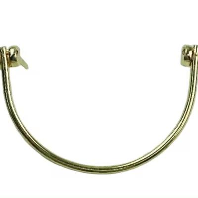 China Lion Metal Handle Bag Handle Buckle Semicircle Iron Wire  Hardware Accessories Gift Box Packing Box Handle for sale