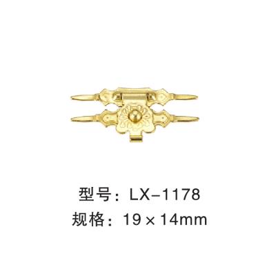 China Factory self-produced and self sold Manufacture Metal Flower Buckle Wooden Box Hasp Metal Lock Box Latch Lock Small Wooden Box Lock for sale