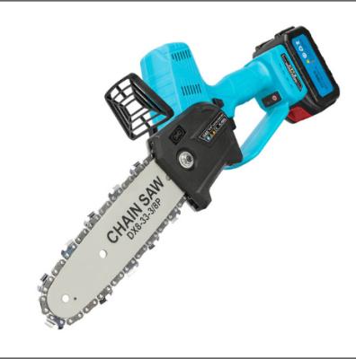 China Anti-Slip Electric Chainsaw 8 Inch Cordless Tree Chainsaw Garden Pruning Saw Rechargeable Battery Power Logging Woodworking Tool Kit for sale