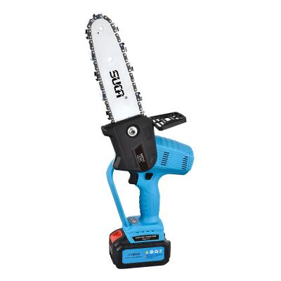 China 8 Inch Mini Rechargeable Lithium Electric Saw Anti-skid Garden Cutting Saw Lithium Electric Mini Electric Saw Chainsaw for sale