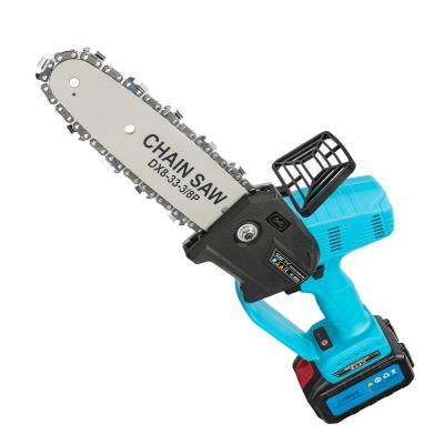 China 8 Inch Mini Rechargeable Lithium Electric Saw Anti-skid Garden Cutting Saw Lithium Electric Mini Electric Saw Chainsaw for sale